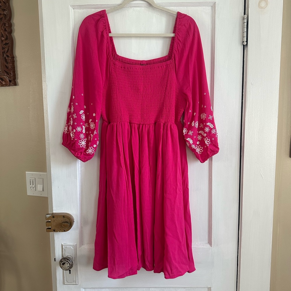 Torrid Pink Floral Dress